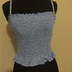 Hollister Light Blue Floral Camisole